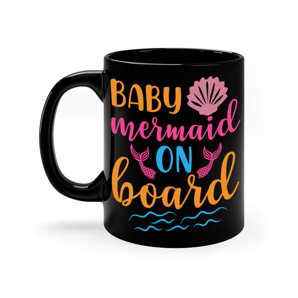 Baby Mermaid On Board 39#- mermaid-Mug / Coffee Cup