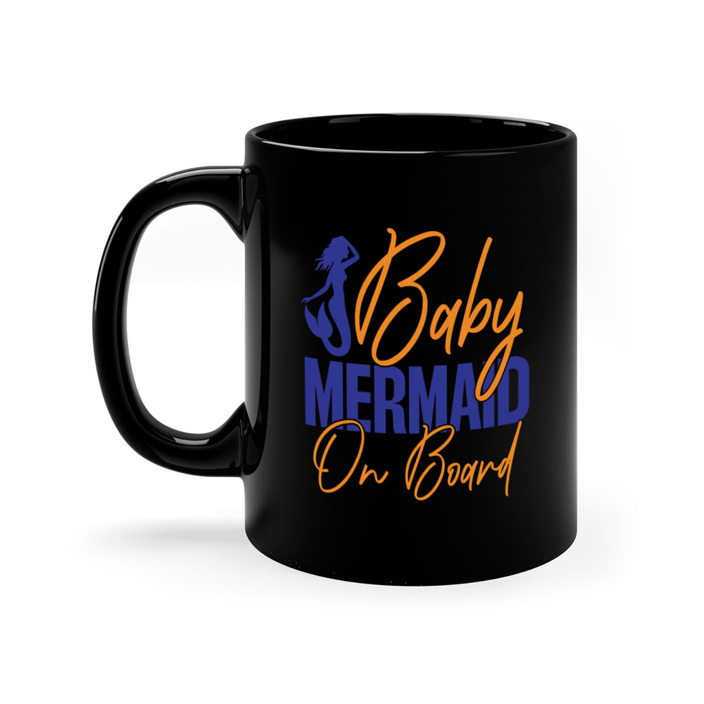 Baby Mermaid on Board 20#- mermaid-Mug / Coffee Cup