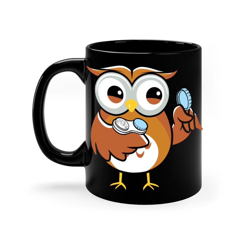 Funny Owl Contact Lens Case A TurtleRabbit 6#- owl-Mug / Coffee Cup