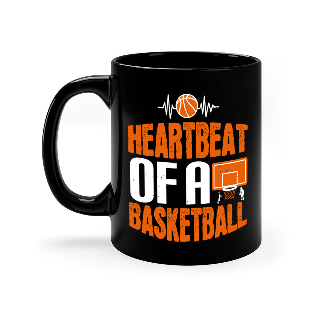 Heartbeat of a basketball 1191#- basketball-Mug / Coffee Cup