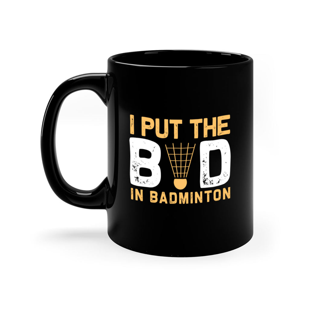 I put the 1097#- badminton-Mug / Coffee Cup