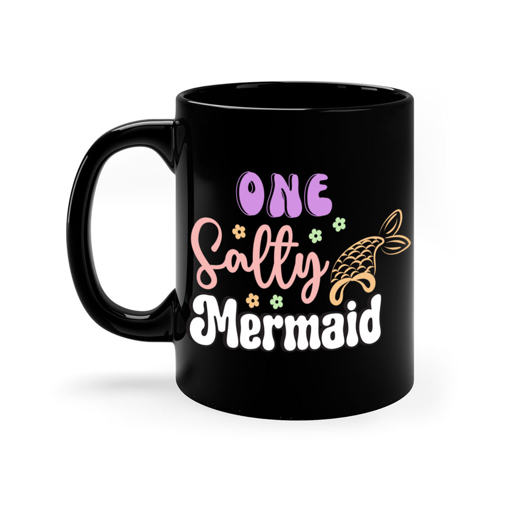 One Salty Mermaid 529#- mermaid-Mug / Coffee Cup