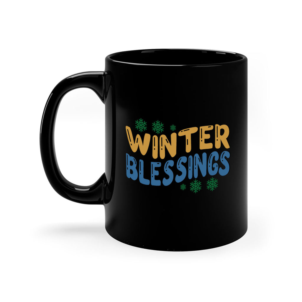 Winter Blessings 547#- winter-Mug / Coffee Cup