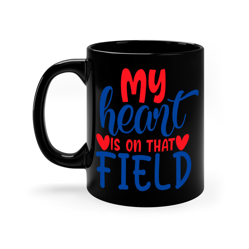my heart is on that field 2050#- baseball-Mug / Coffee Cup