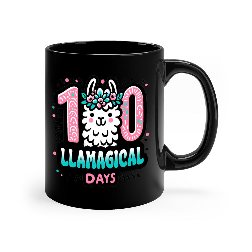 100 Llamagical Days Sublimation 35#- 100 days-Mug / Coffee Cup