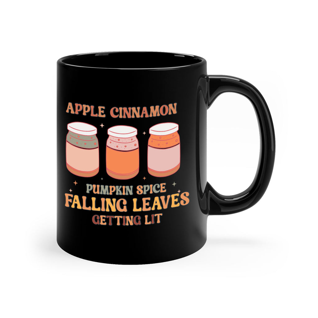 Apple Cinnamon Pumpkin Spice Falling Leaves Getting Lit 12#- fall-Mug / Coffee Cup