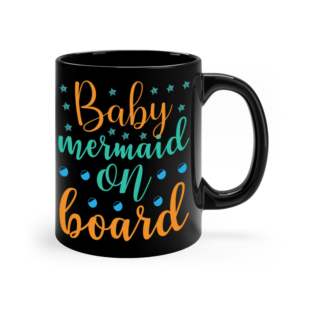 Baby Mermaid on Board 40#- mermaid-Mug / Coffee Cup