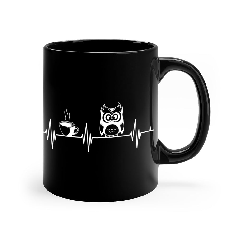 Funny Coffee Lover Night Owl A TurtleRabbit 5#- owl-Mug / Coffee Cup