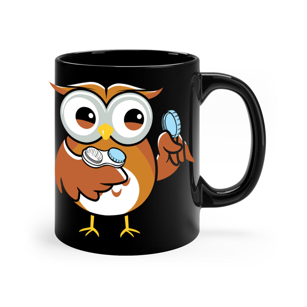 Funny Owl Contact Lens Case A TurtleRabbit 6#- owl-Mug / Coffee Cup