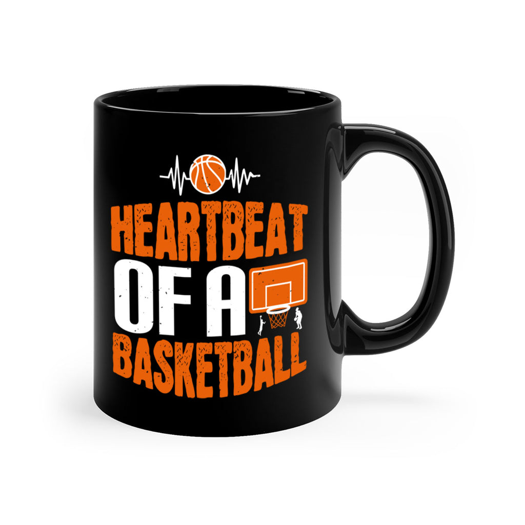 Heartbeat of a basketball 1191#- basketball-Mug / Coffee Cup