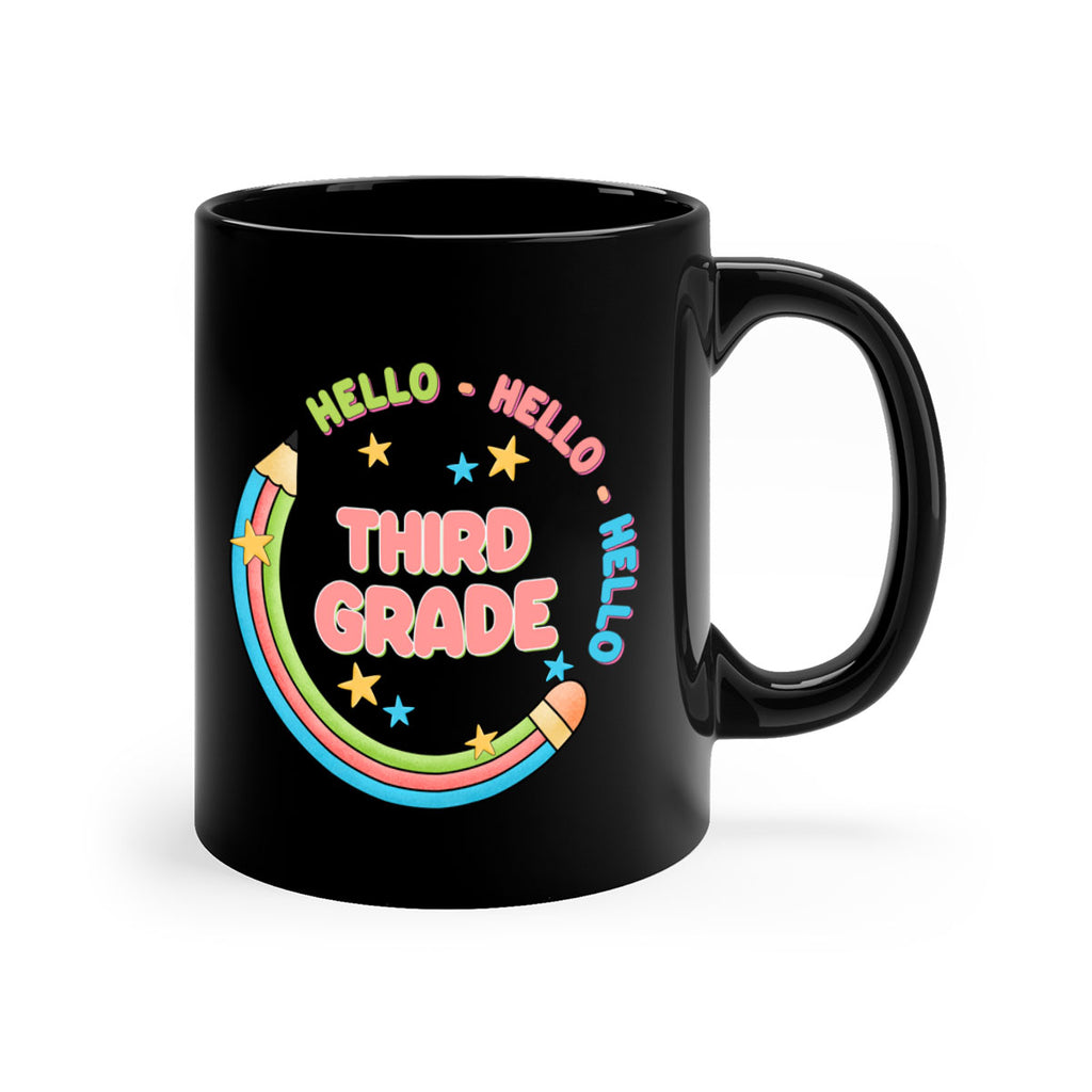 Hello 3rd Grade Pencil 10#- Third Grade-Mug / Coffee Cup