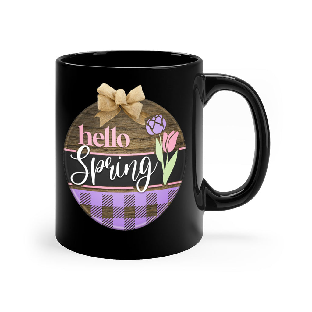 Hello spring plaid Mockup205#- spring-Mug / Coffee Cup