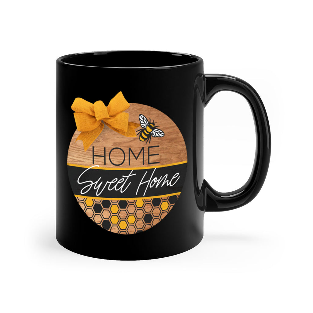 Home Sweet Home Bee and hive pattern Mockup242#- spring-Mug / Coffee Cup