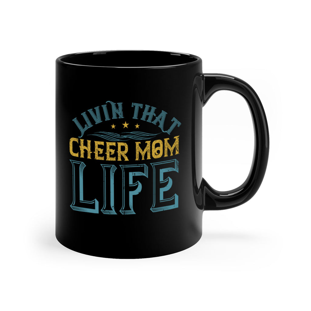 Livin that cheer mom life 786#- football-Mug / Coffee Cup