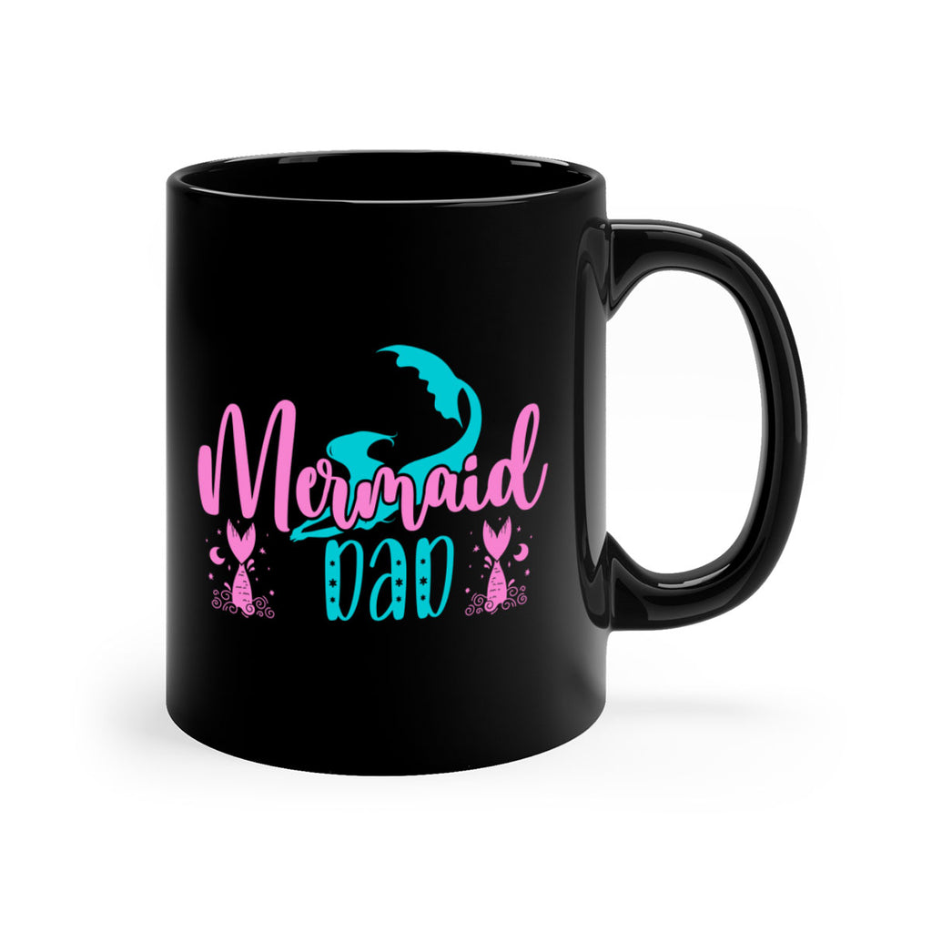 Mermaid Dad 356#- mermaid-Mug / Coffee Cup