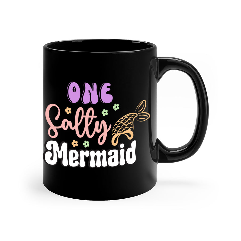One Salty Mermaid 529#- mermaid-Mug / Coffee Cup