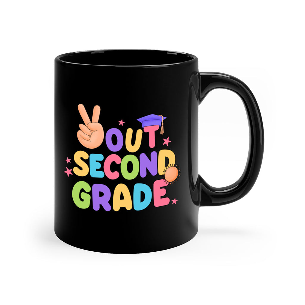 Peace Out 2nd Grade Peace 18#- second grade-Mug / Coffee Cup