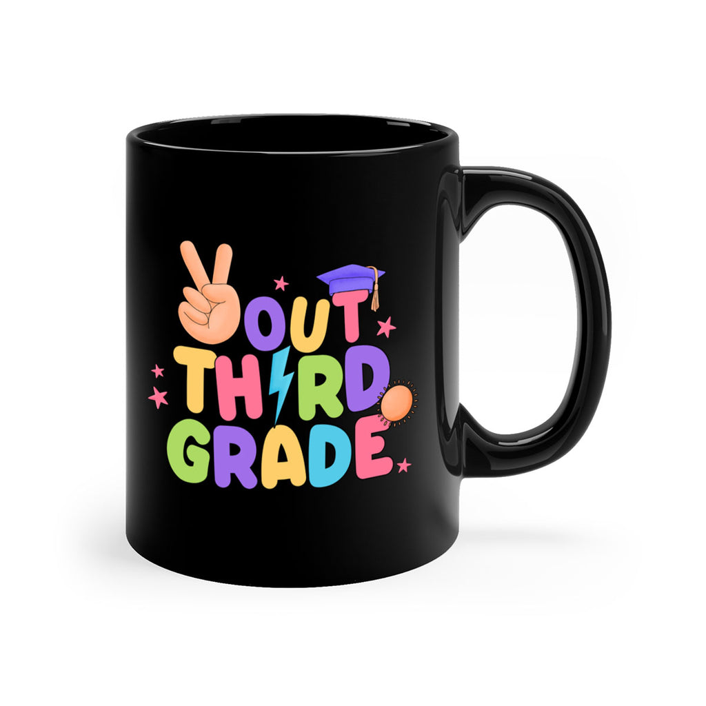 Peace Out 3rd Grade Peace 18#- Third Grade-Mug / Coffee Cup