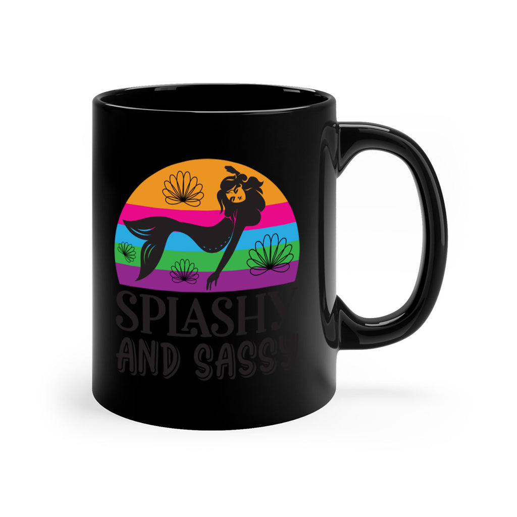 Splashy and sassy 623#- mermaid-Mug / Coffee Cup