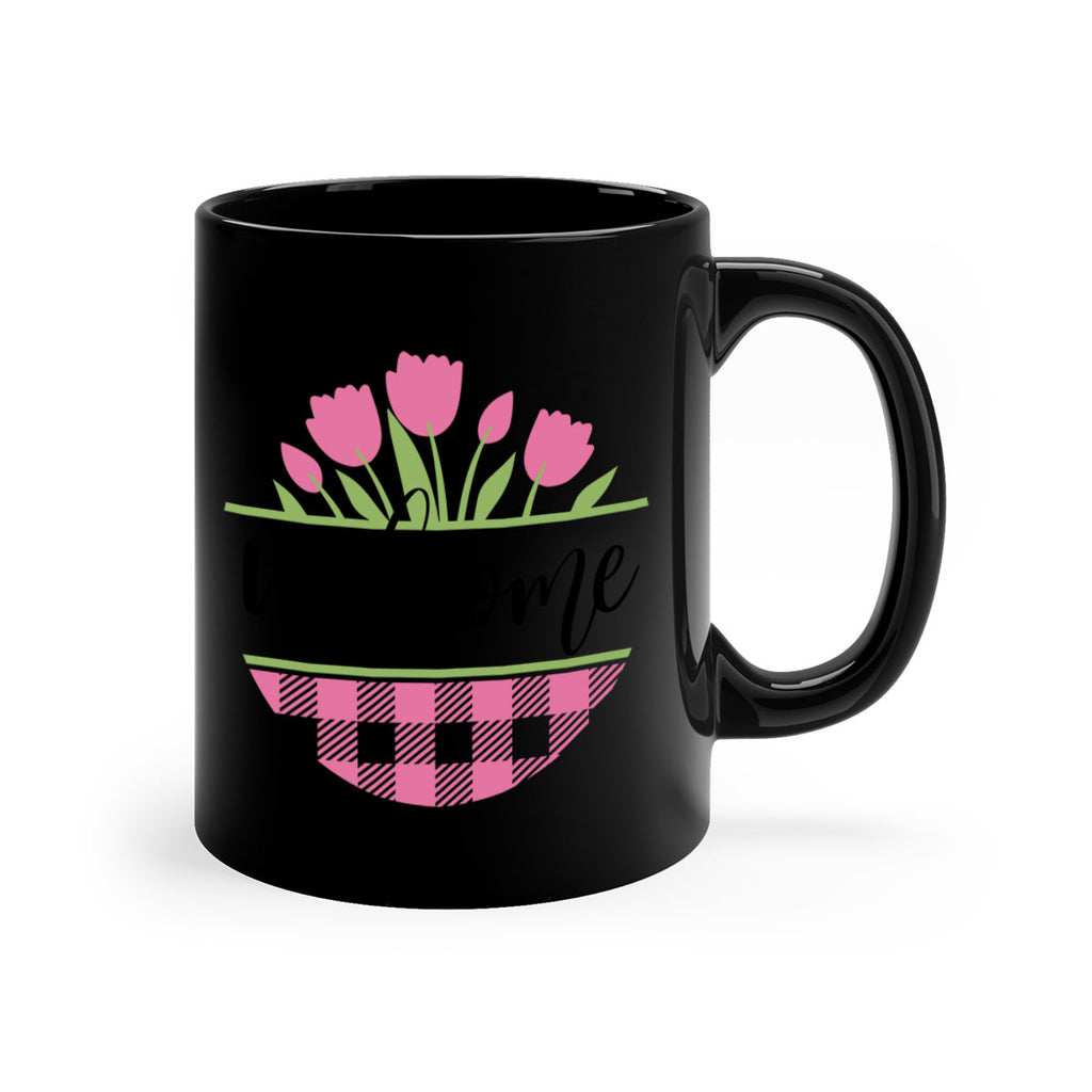 Welcome pink plaid575#- spring-Mug / Coffee Cup