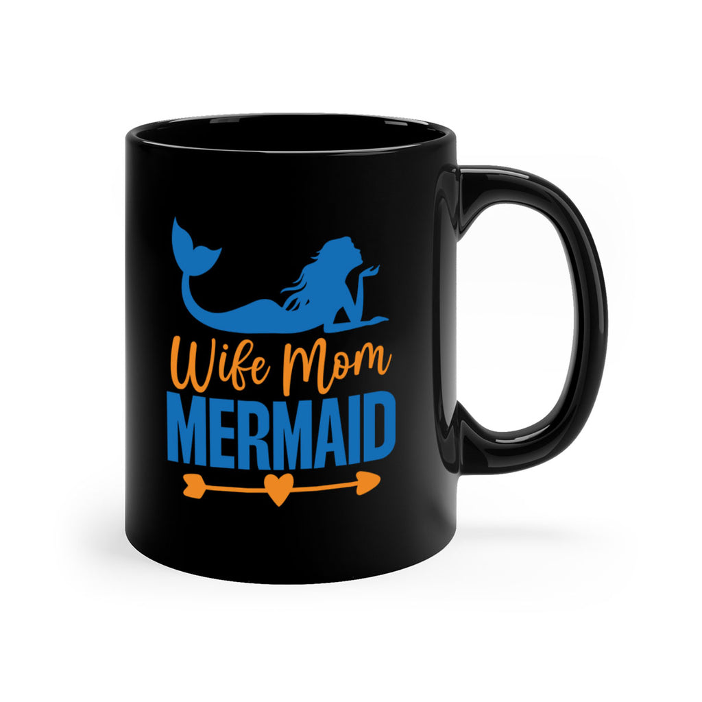 Wife Mom Mermaid 673#- mermaid-Mug / Coffee Cup