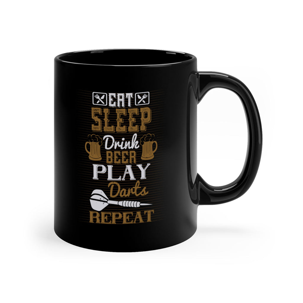 eat sleep drink beer play darts repeat 2259#- darts-Mug / Coffee Cup