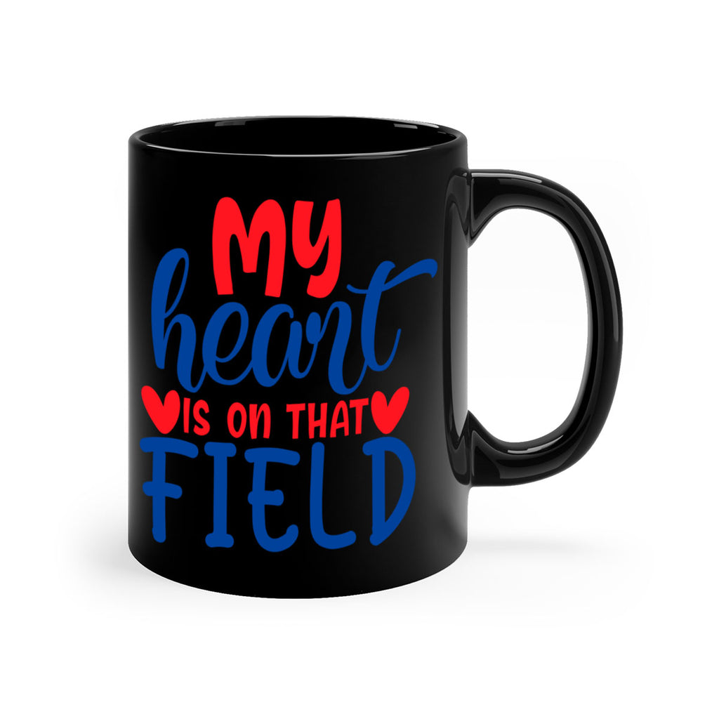 my heart is on that field 2050#- baseball-Mug / Coffee Cup
