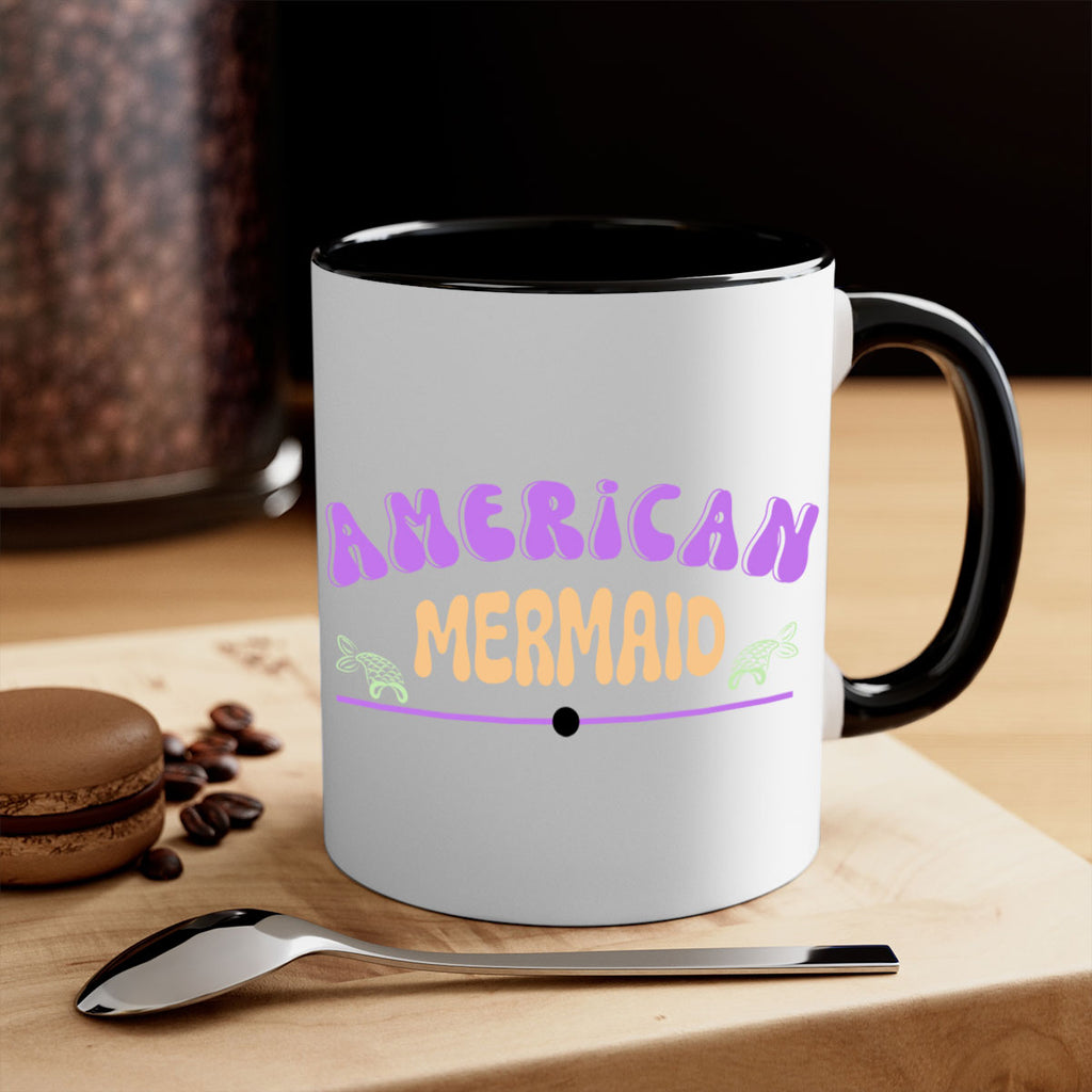 American Mermaid 16#- mermaid-Mug / Coffee Cup