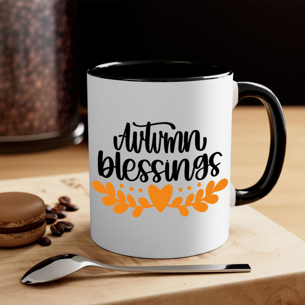 Autumn Blessings 472#- fall-Mug / Coffee Cup