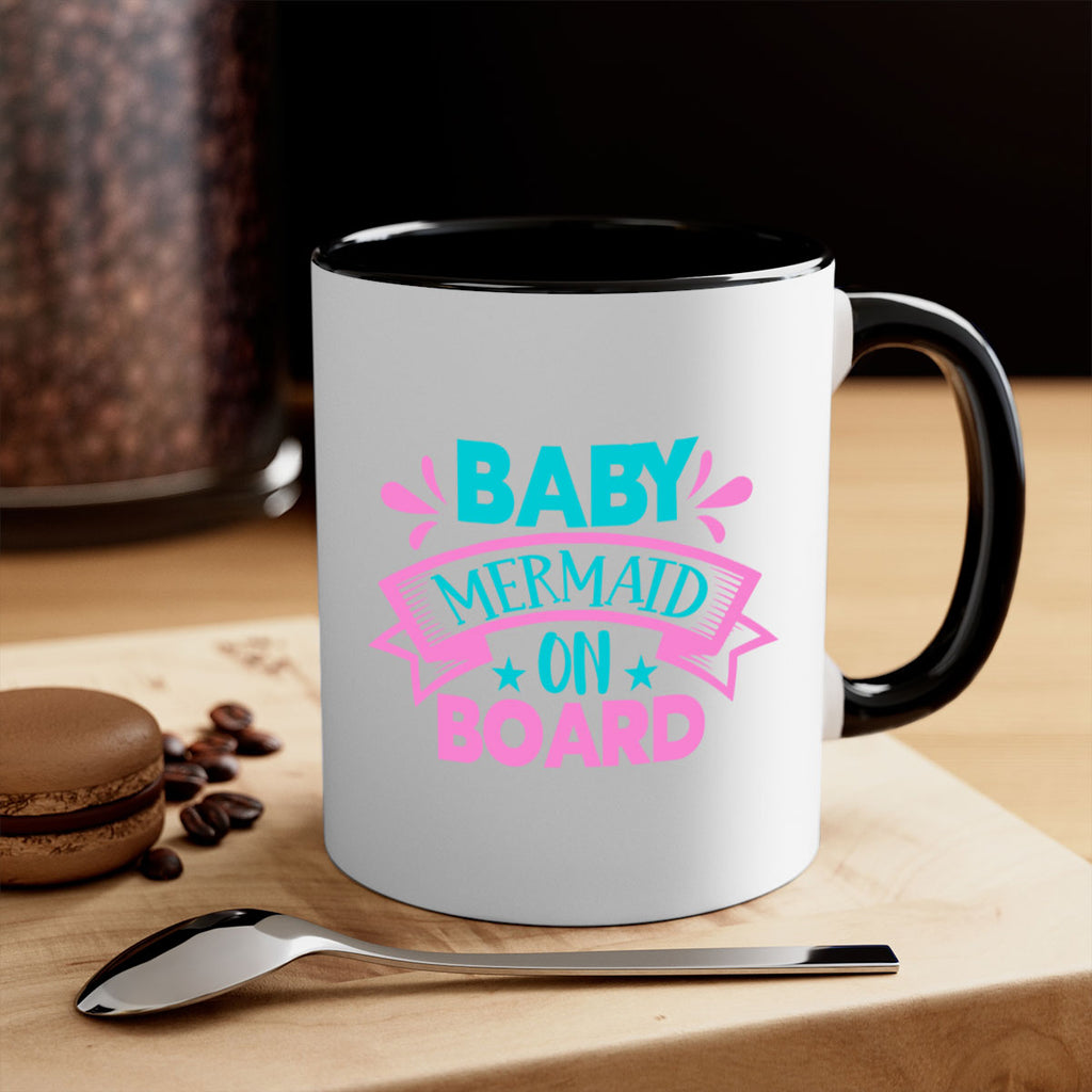 Baby Mermaid On Board 27#- mermaid-Mug / Coffee Cup