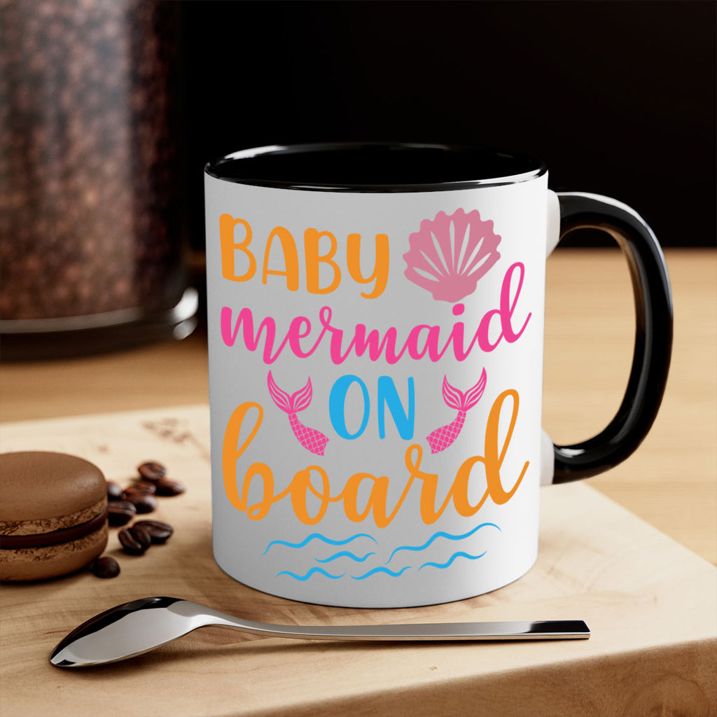 Baby Mermaid On Board 39#- mermaid-Mug / Coffee Cup