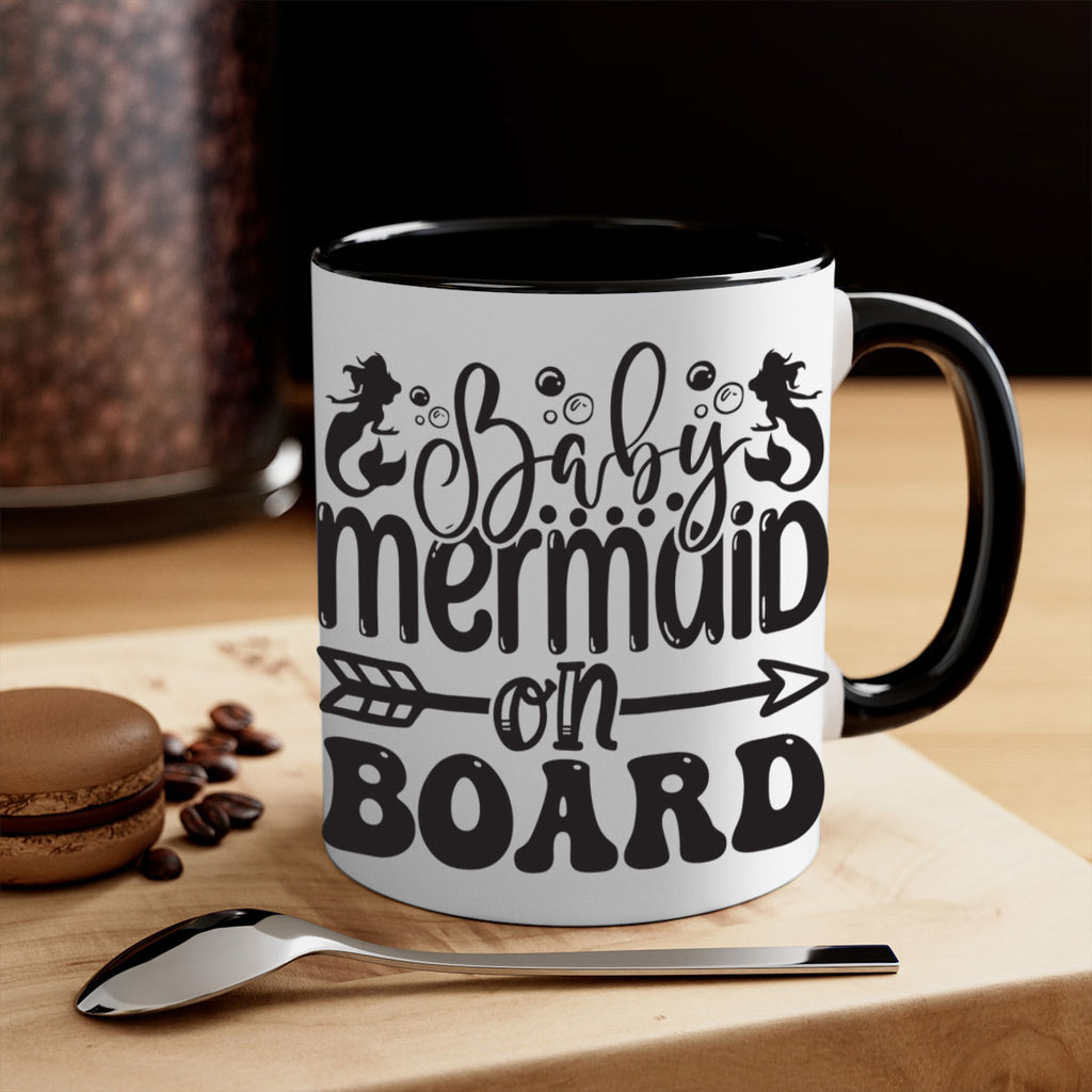 Baby mermaid on board 34#- mermaid-Mug / Coffee Cup