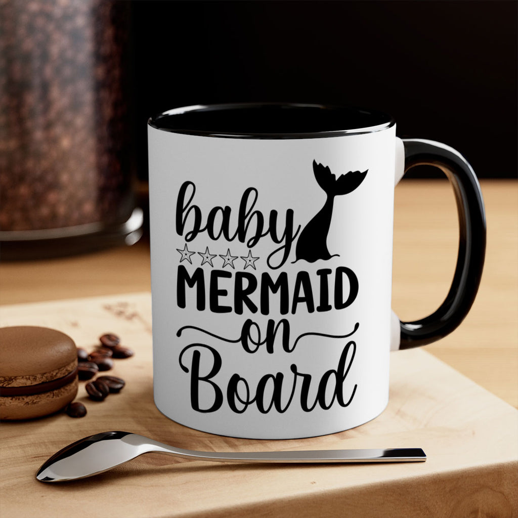 Baby mermaid on board 36#- mermaid-Mug / Coffee Cup