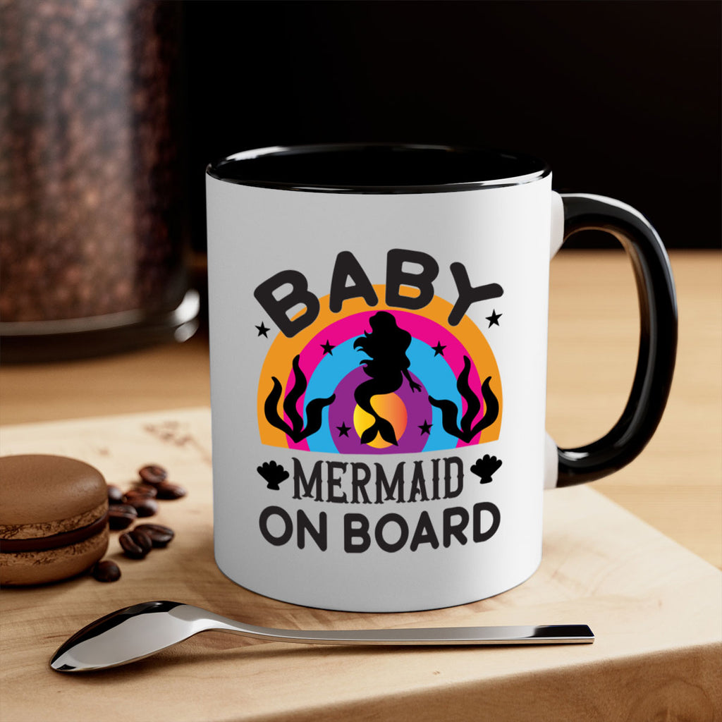 Baby mermaid on board 37#- mermaid-Mug / Coffee Cup