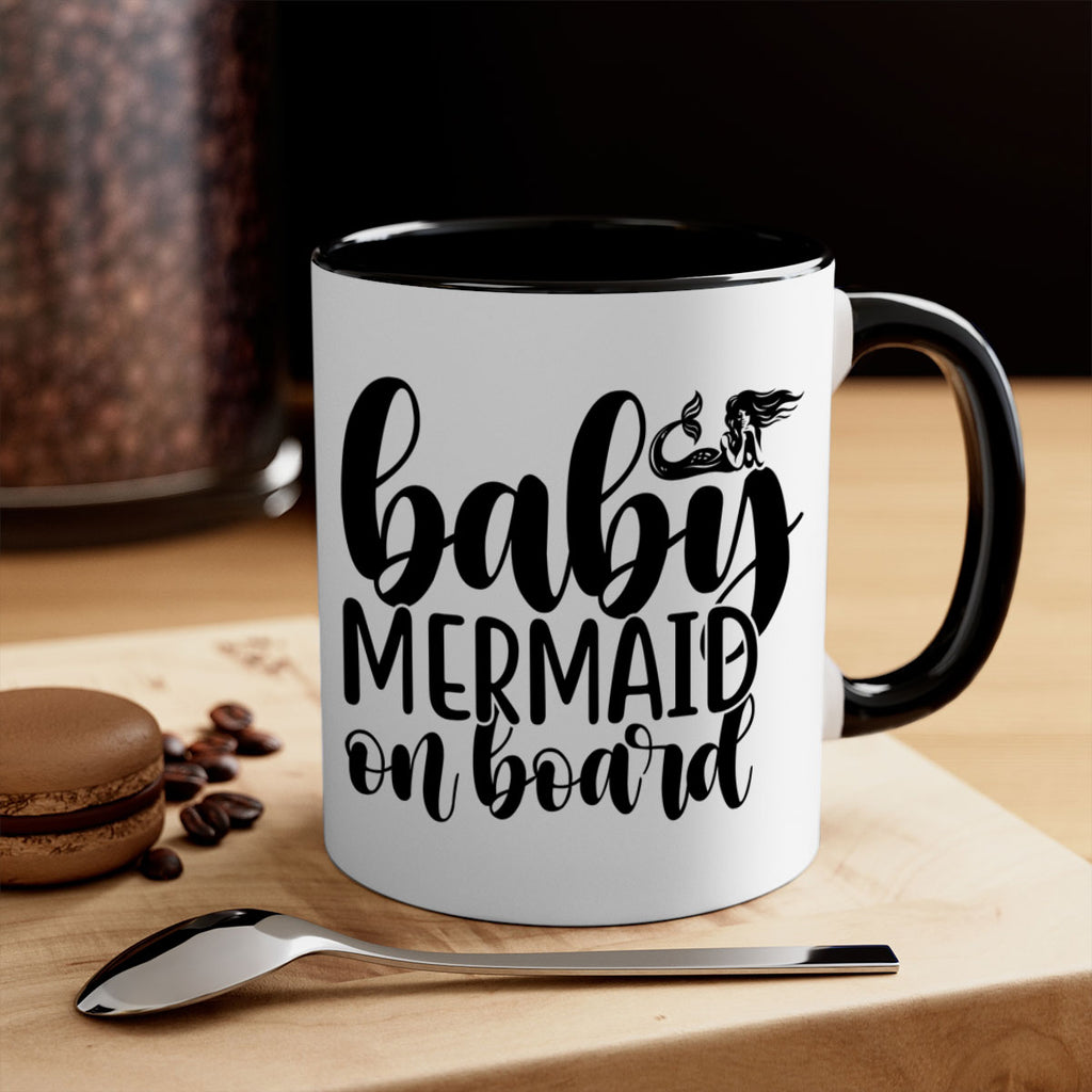 Baby mermaid on board 41#- mermaid-Mug / Coffee Cup