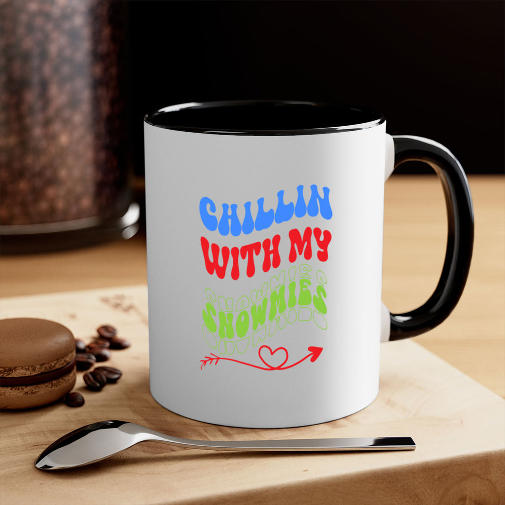 Chillin with my snowmies 42#- winter-Mug / Coffee Cup