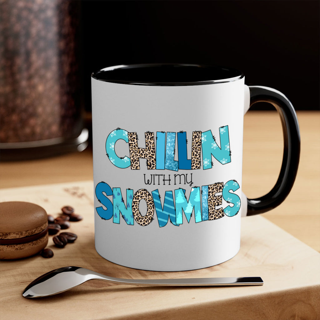 Chillin with my snowmies 43#- winter-Mug / Coffee Cup