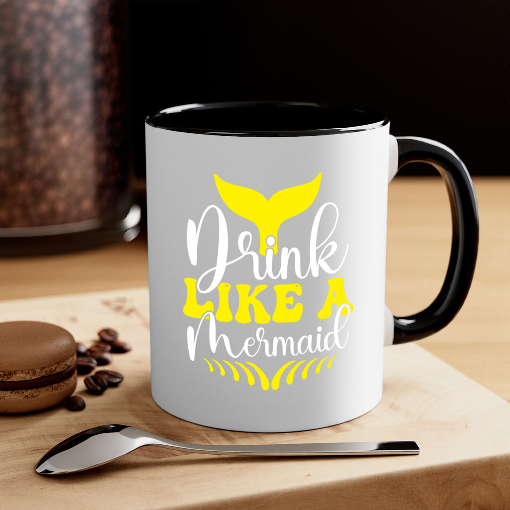 Drink Like a Mermaid 138#- mermaid-Mug / Coffee Cup