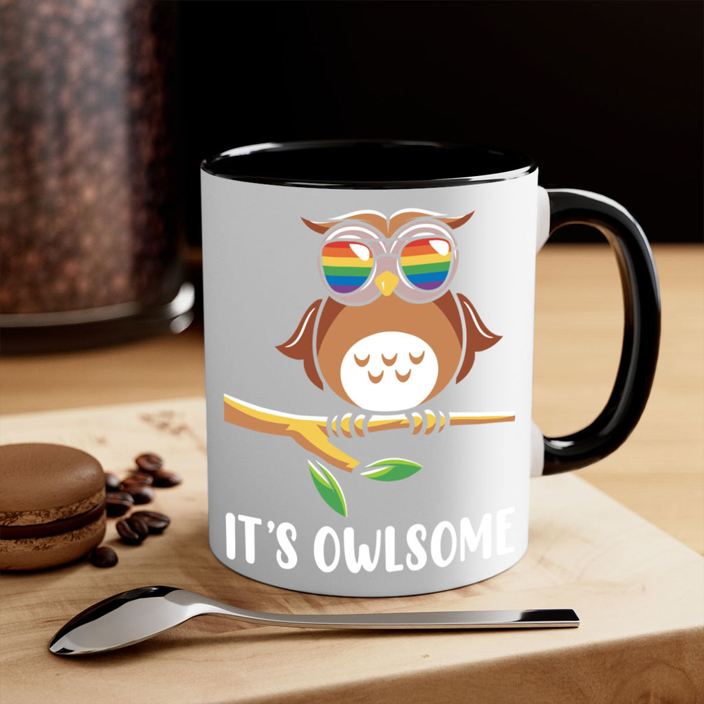 Funny Owl Gift Im Owlsome A TurtleRabbit 7#- owl-Mug / Coffee Cup