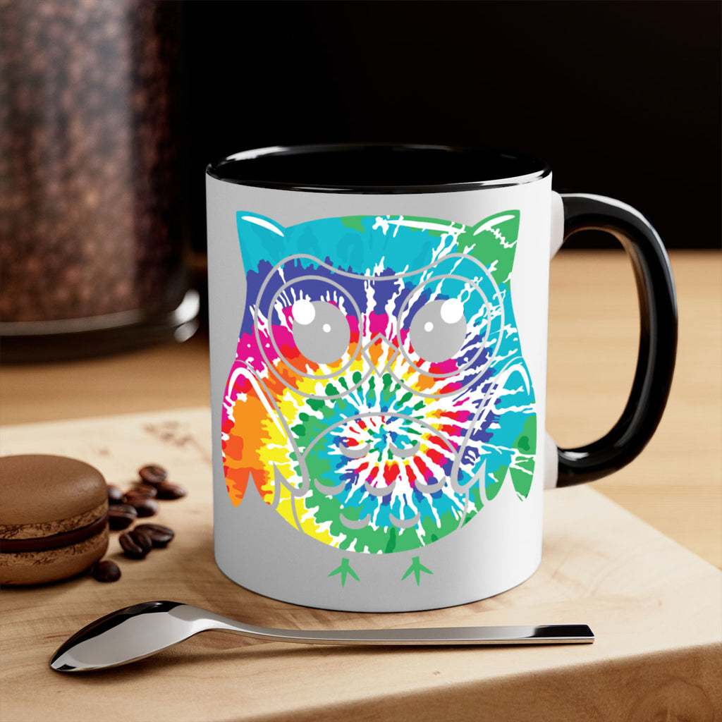 Graphic Owl Tiedye A TurtleRabbit 8#- owl-Mug / Coffee Cup