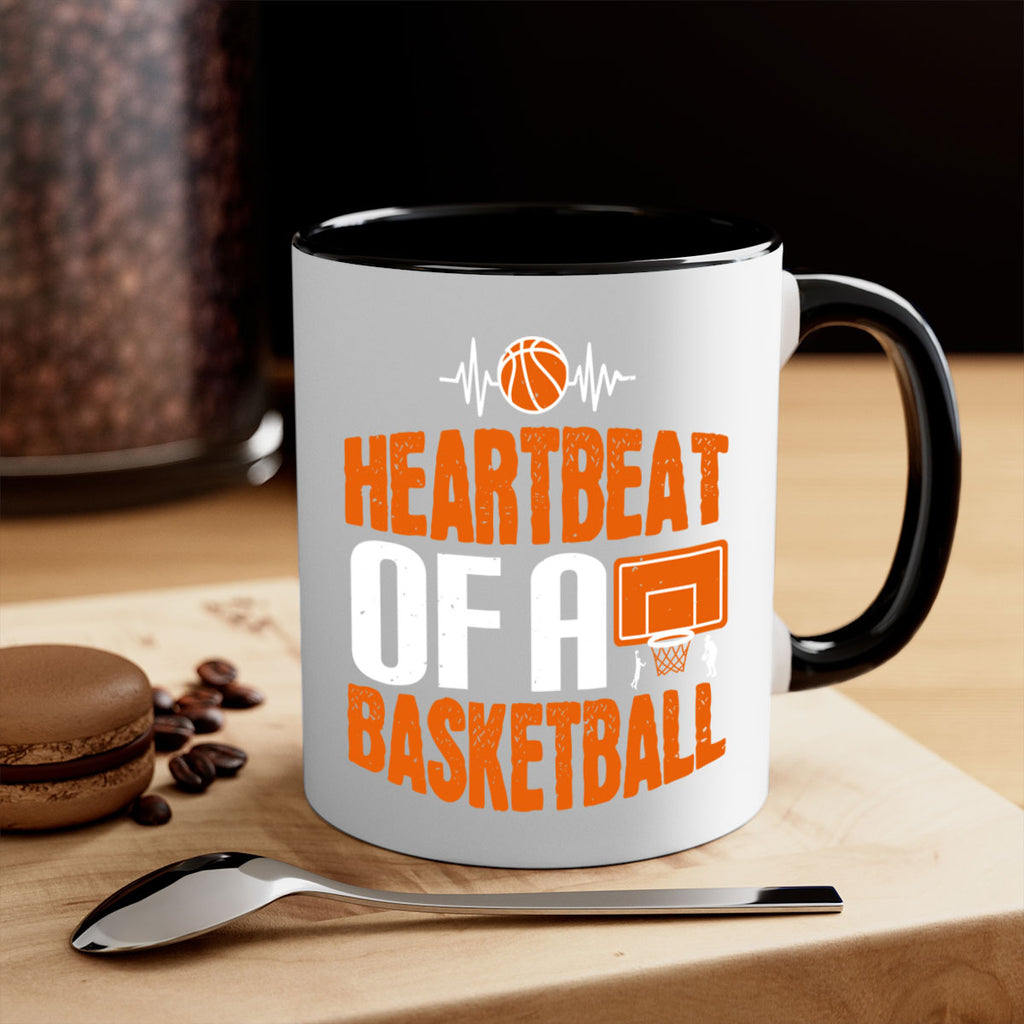 Heartbeat of a basketball 1191#- basketball-Mug / Coffee Cup