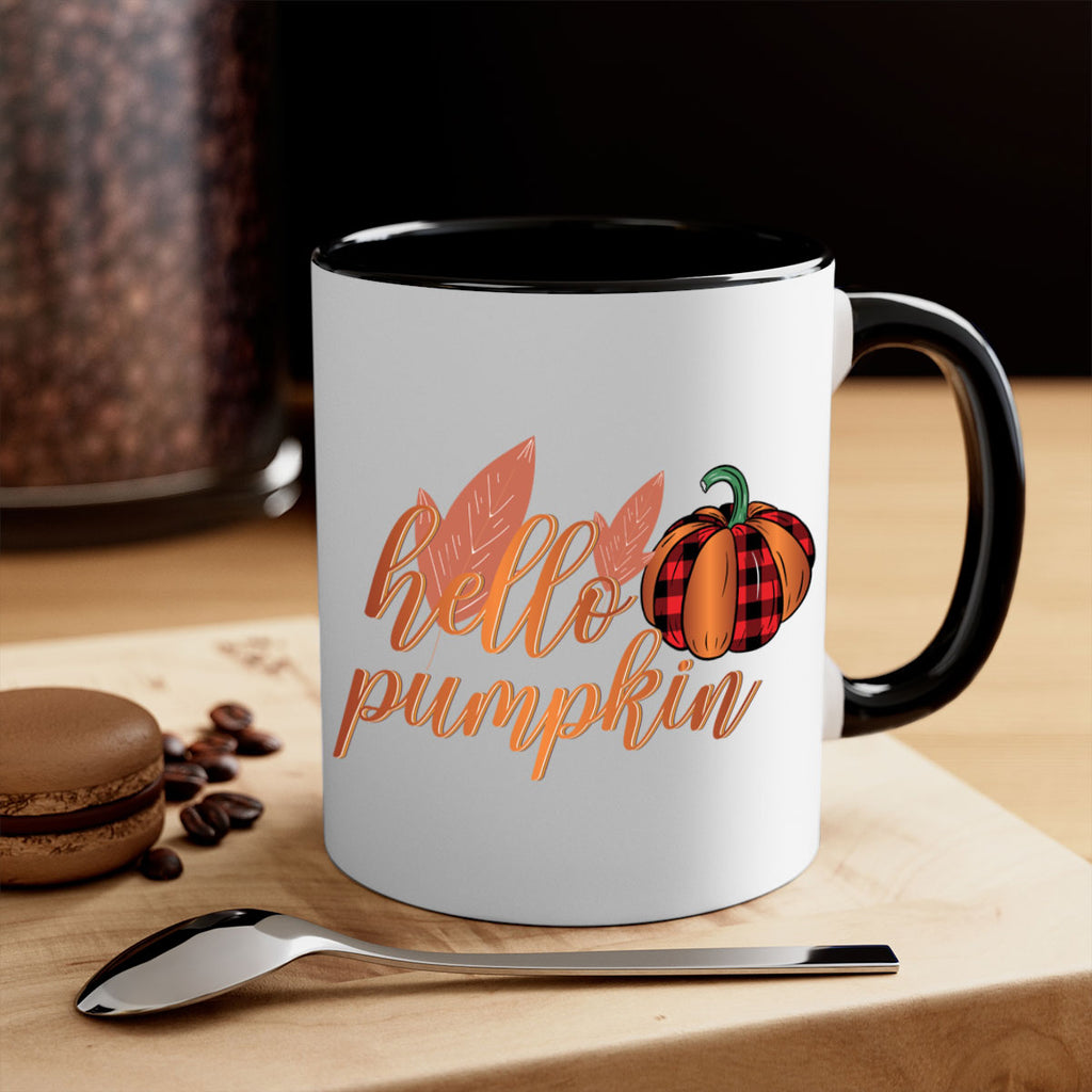Hello Pumpkin 294#- fall-Mug / Coffee Cup