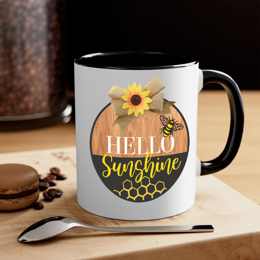 Hello Sunshine and bee Mockup215#- spring-Mug / Coffee Cup