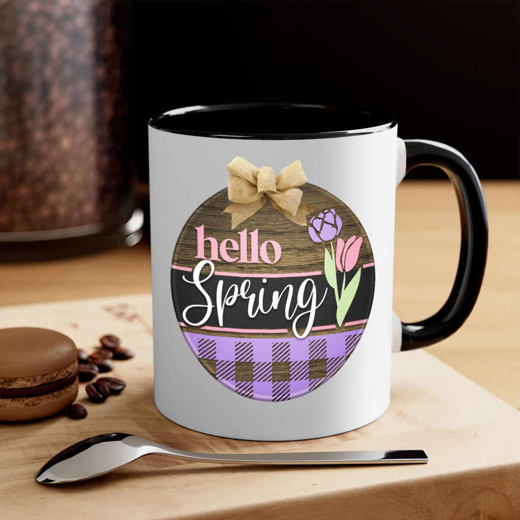 Hello spring plaid Mockup205#- spring-Mug / Coffee Cup