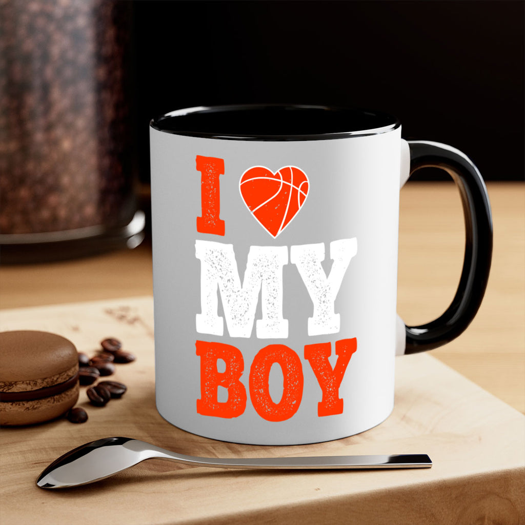 I love my boy 1108#- basketball-Mug / Coffee Cup