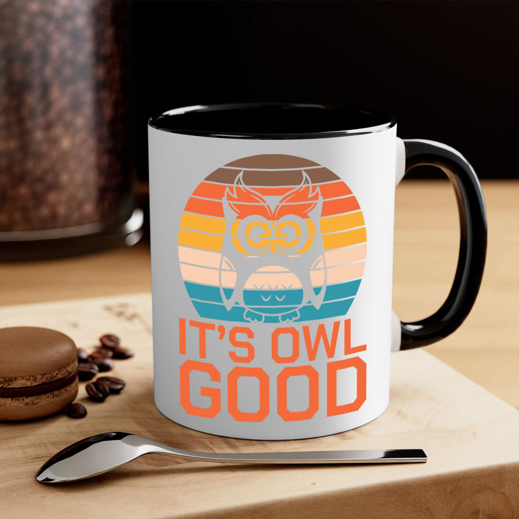 Its Owl Good Retro Owl A TurtleRabbit 10#- owl-Mug / Coffee Cup