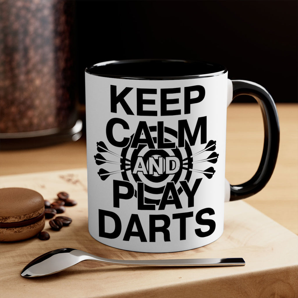 Keep calm And play Darts 961#- darts-Mug / Coffee Cup