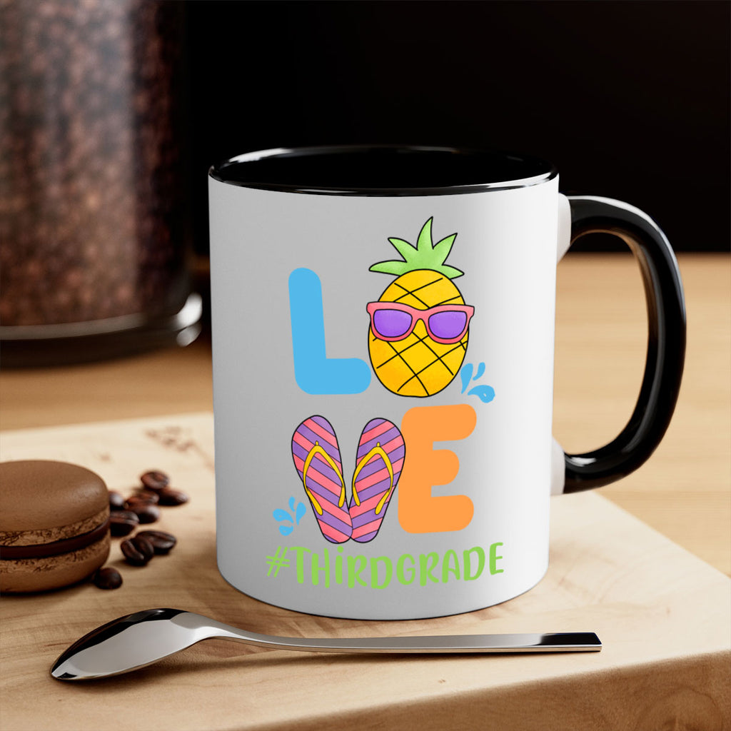 LOVE 3rd Grade Summer Pineapple 17#- Third Grade-Mug / Coffee Cup