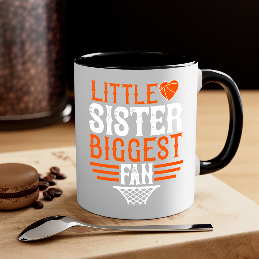 Little sister biggest fan 837#- basketball-Mug / Coffee Cup
