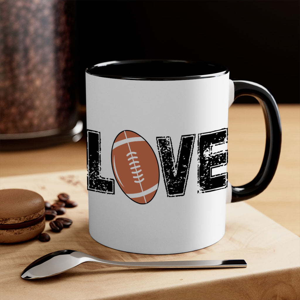 Love 739#- football-Mug / Coffee Cup